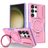 Hit Color Armor Magnetic Bracket Slide Camera  Case For Samsung