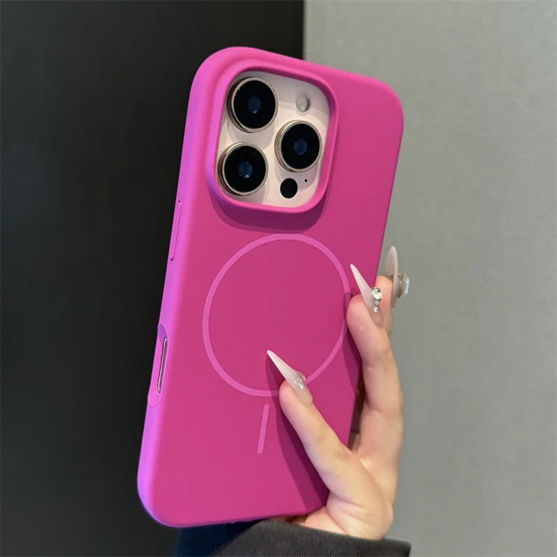 Original Liquid Silicone Magnetic Case For iPhone