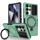 Armor Car Holder Magnetic Wireless Charging Case For Samsung