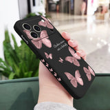 Butterflies Liquid Silicone Case for iPhone