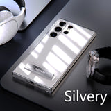 Transparent With Stand Protective Shockproof Case For Samsung