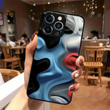 Abstract Art Pattern Electroplated Case for iPhone