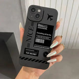 Travel-nspired Airplane Route Desian Soft Phone Case For iPhone
