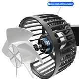 3-speed Car Seat Back Cooling Fan USB Charge Dual Head Fan 360 Degree Rotation Neck Cooler for Summer Car Accessories