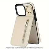 Luxury Leather With Ring Holder Phone Case For iPhone