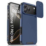 Magnetic Shockproof with Slide Camera Lens Protection Phone Case for iPhone
