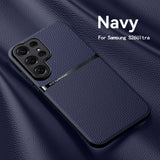 Luxury Leather Magnetic Shockproof Case for Samsung