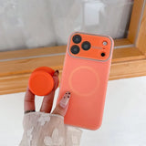 Candy Jelly Stand Magnetic Shockproof Case For iPhone