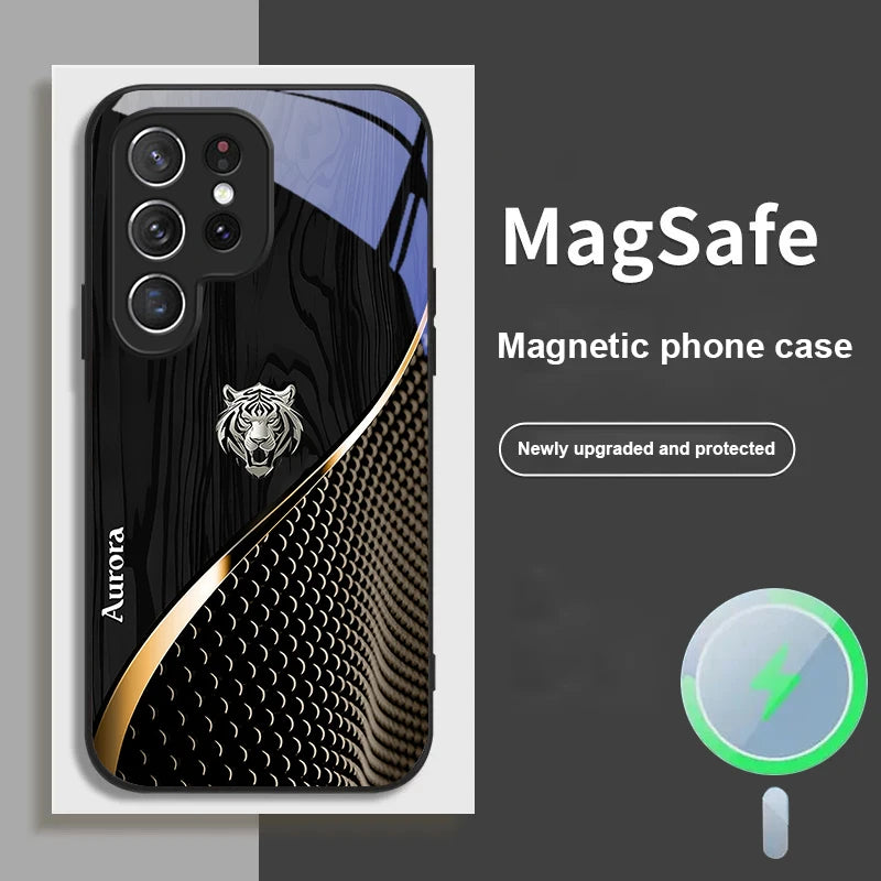 Golden Tiger Magnetic Phone Cases for Samsung