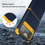 Telescopic Hinge Silicone Shockproof Case For Samsung Z Flip