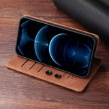 Ultrathin Leather Flip Business Wallet Case for Samsung