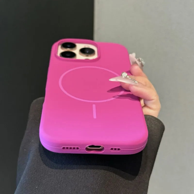 Original Liquid Silicone Magnetic Case For iPhone