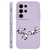 Baby Panda Liquid Silicone Phone Case For Samsung