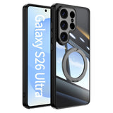 Magnetic Bracket Clear Shockproof Phone Case For Samsung
