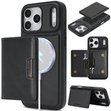 2 in 1 Magnetic Leather Holder Slots Phone Case for iphone