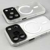 Semi‑Transparent Magnetic Anti‑Drop Case for iPhone