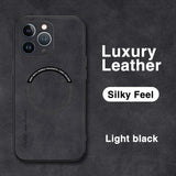 Luxury Leather For Magnetic Wireless Charge Case For iPhone