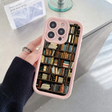 Book Shelf Creative Pattern Shockproof Soft Phone Case For iPhone