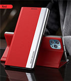 Luxury Stand Book Magnetic Flip Case For iPhone