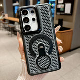 Hidden Kickstand Cooling Magnetic Shockproof Case for Samsung