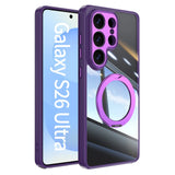 Magnetic Bracket Clear Shockproof Phone Case For Samsung