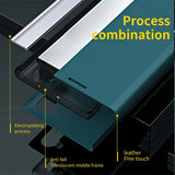 Luxury Leather Flip Stand Case For Samsung