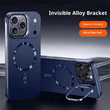 Lens Holder Frameless Ultra Thin Magnetic Case For iPhone