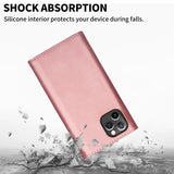 Wallet Multi Function Leather Case For iPhone