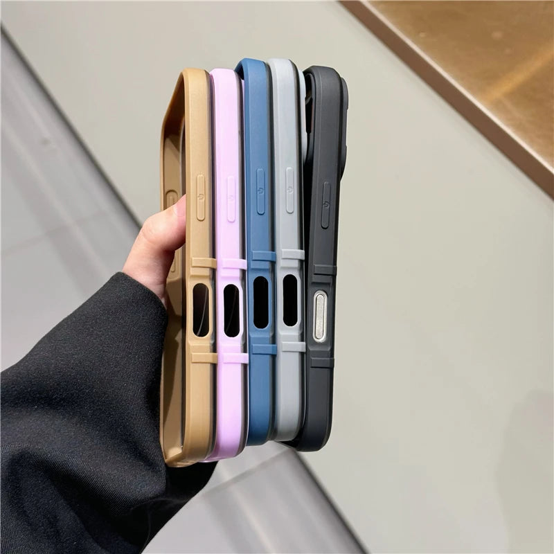 Luxury Matte Breathable Mesh Magnetic Phone Case For iPhone