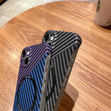 Ultra Thin Carbon Fiber Magnetic Wireless Charging Frameless Case for iPhone