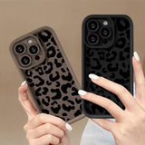 Leopard Print Silicone Phone Case For iPhone