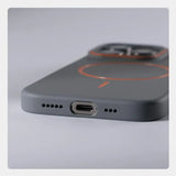 Ultrathin Simple Magnetic Matte Hit Color Phone Case for Iphone