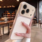 Litchi Leather Lens Protector Shockproof Case for iPhone
