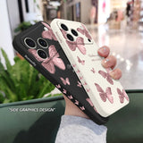 Butterflies Liquid Silicone Case for iPhone