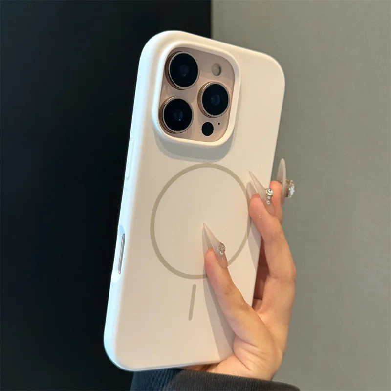 Original Liquid Silicone Magnetic Case For iPhone