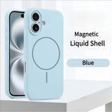 Magnetic Liquid Silicone Case for iPhone