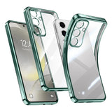 Plating Silicone Clear Soft Case For Samsung