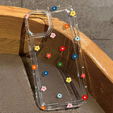 Small Flower Stars Anti-drop Airbag Soft Case For iPhone