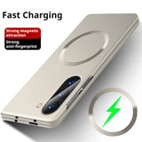Ultra Thin Matte Metal Look Magnetic Case for Samsung Z Fold & Z Flip