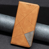 Leather Flip Wallet Case with Card Slots for iPhone