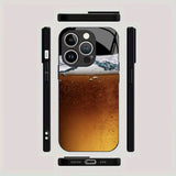 Beer Pattern Electroplated Phone Case for iPhone