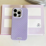Polka Dot Small Fresh Slim Shockproof Case for iPhone