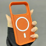 Magsafe Honeycomb Heat Dissipation Wireless Charge Case for iPhone