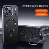 Lens Holder Frameless Ultra Thin Magnetic Case For iPhone