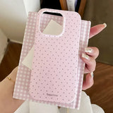 Polka Dot Small Fresh Slim Shockproof Case for iPhone
