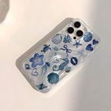 Pink Heart Starfish Coral Jellyfish Pattern Phone Case for iPhone