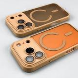 Semi‑Transparent Magnetic Anti‑Drop Case for iPhone