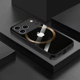 Apple Circle Pattern Black Case for iPhone