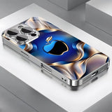 Cool Blue Texture Electroplated Case for iPhone