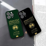 Map Flag Passport Shockproof Silicone Phone Case For iPhone